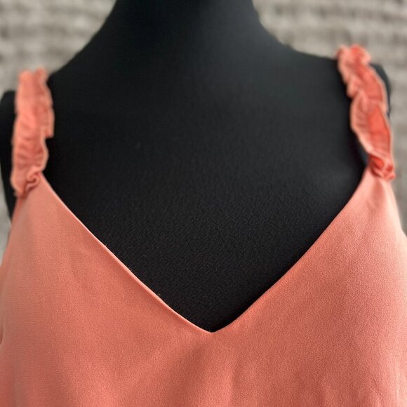 Aritzia Wilfred Melodie Romper Orange Size Medium - Picture 5 of 16